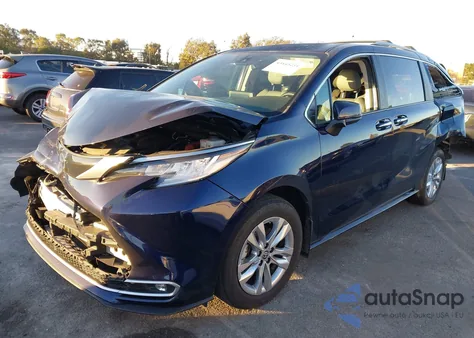 2023 Toyota Sienna Limited из США, поврежденный, VIN 5TDZSKFC7PS103549